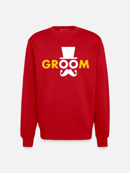 Groom - Sweat bio épais oversize fabriqué en UE - rouge