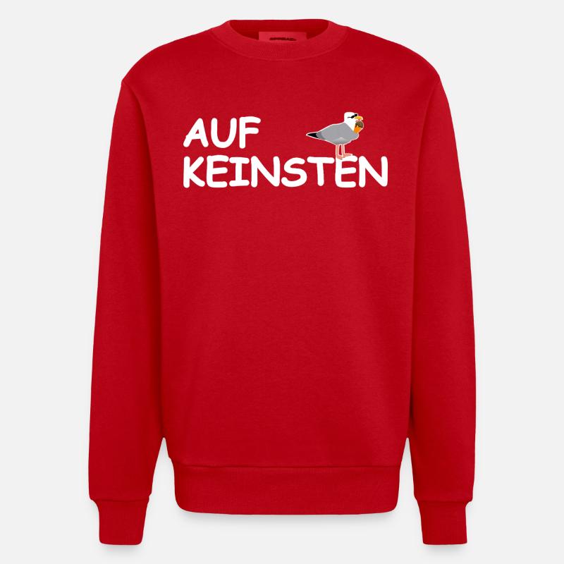 Sur aucune mouette - Sweat bio épais oversize fabriqué en UE - rouge