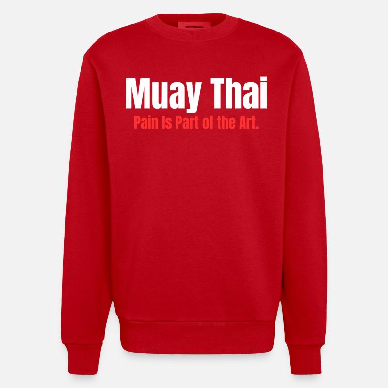 Eight Limbs. One Mind. | Muay Thai - Sweat bio épais oversize fabriqué en UE - rouge