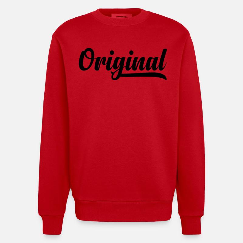 Langue source - Sweat bio épais oversize fabriqué en UE - rouge