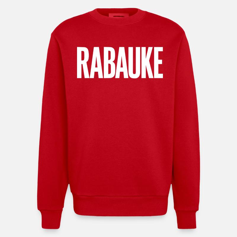 Rabauke - Heavyweight Oversized Organic Crew Neck Made in EU - Rot