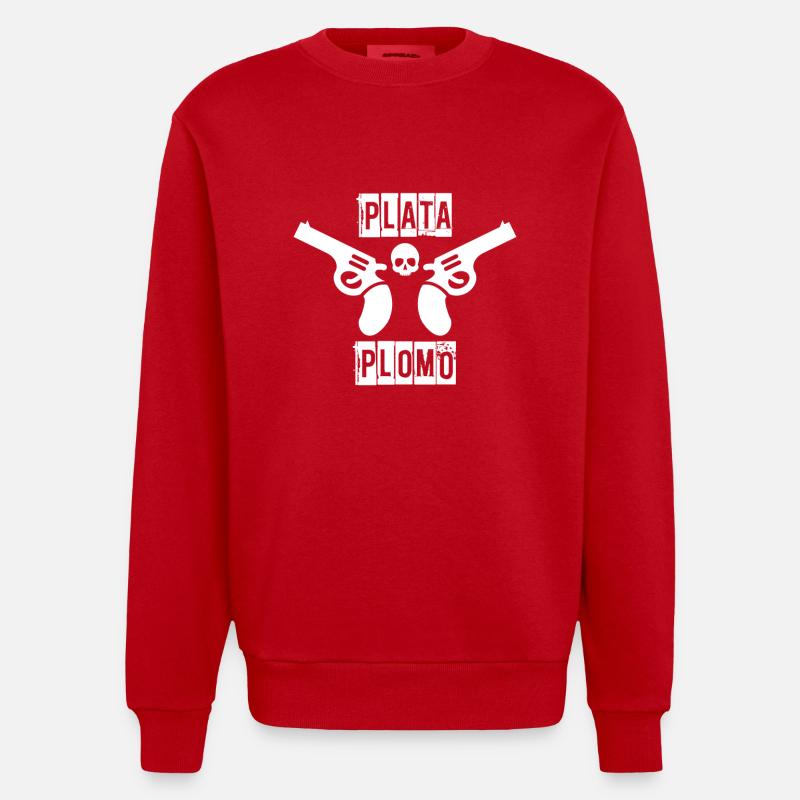 Escobar - Sweat bio épais oversize fabriqué en UE - rouge