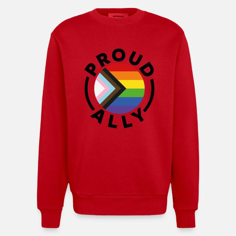 Stolzer Verbündeter - Heavyweight Oversized Organic Crew Neck Made in EU - Rot