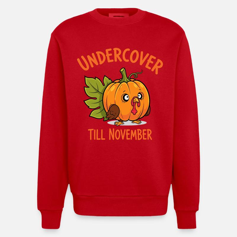 Undercover Turkey - Heavyweight Oversized Organic Crew Neck Made in EU - red