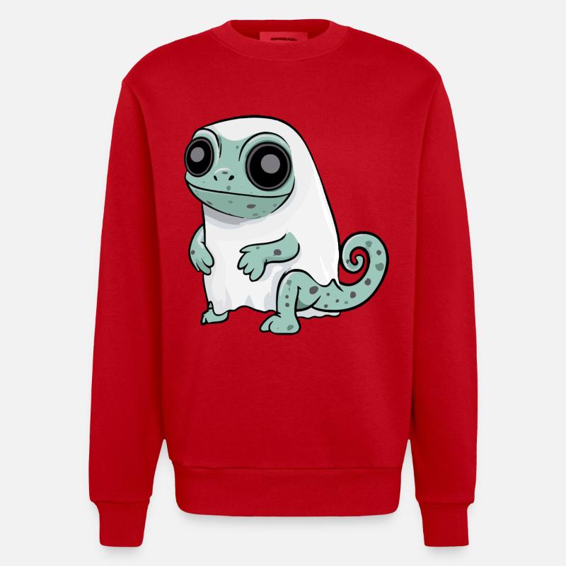 Chameleon Halloween Comic Geist - Heavyweight Oversized Organic Crew Neck Made in EU - Rot