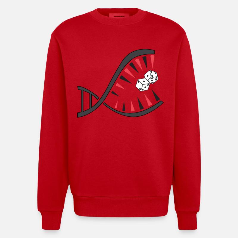 Backgammon DNA Piranha – Unique - Sweat bio épais oversize fabriqué en UE - rouge