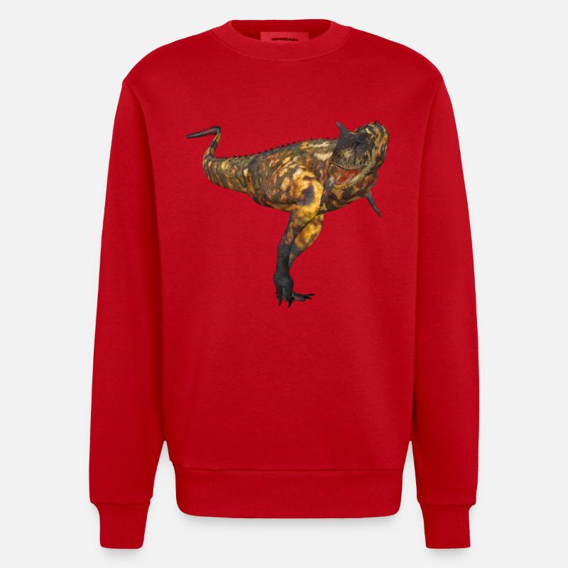 Carnotaurus - Sweat bio épais oversize fabriqué en UE - rouge