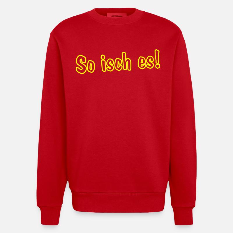 C’est comme ça ! - Sweat bio épais oversize fabriqué en UE - rouge
