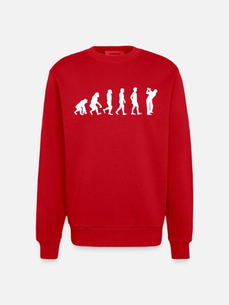Evolution Golf - Sweat bio épais oversize fabriqué en UE - rouge