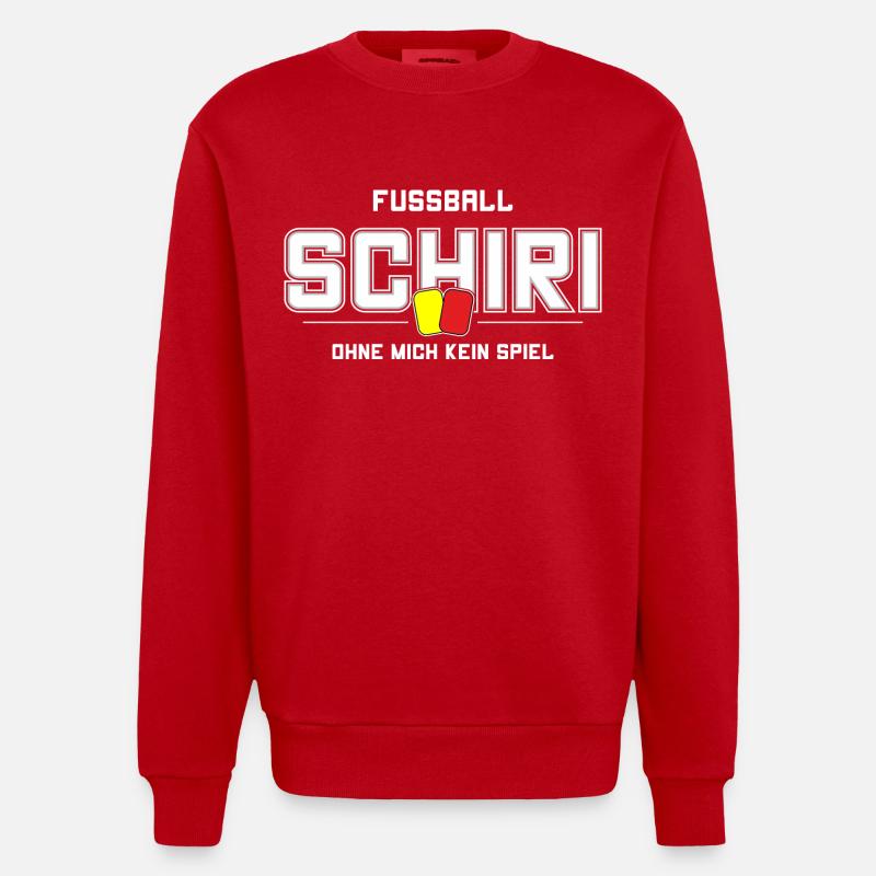 Ref - Sweat bio épais oversize fabriqué en UE - rouge