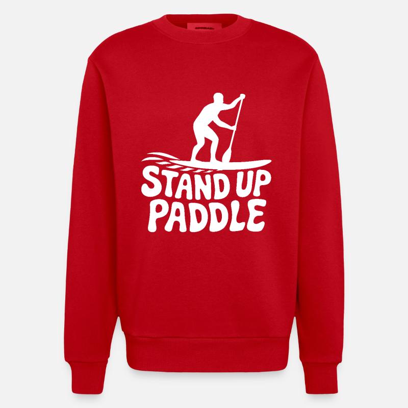 SUP Stand Up Paddle - Sweat bio épais oversize fabriqué en UE - rouge