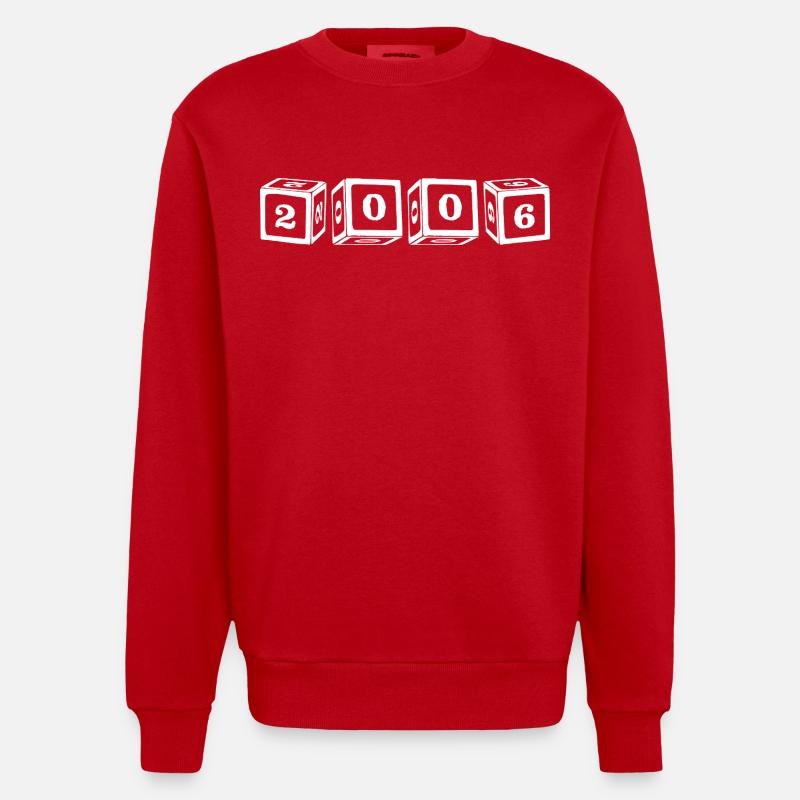 Cube 2006 - Sweat bio épais oversize fabriqué en UE - rouge
