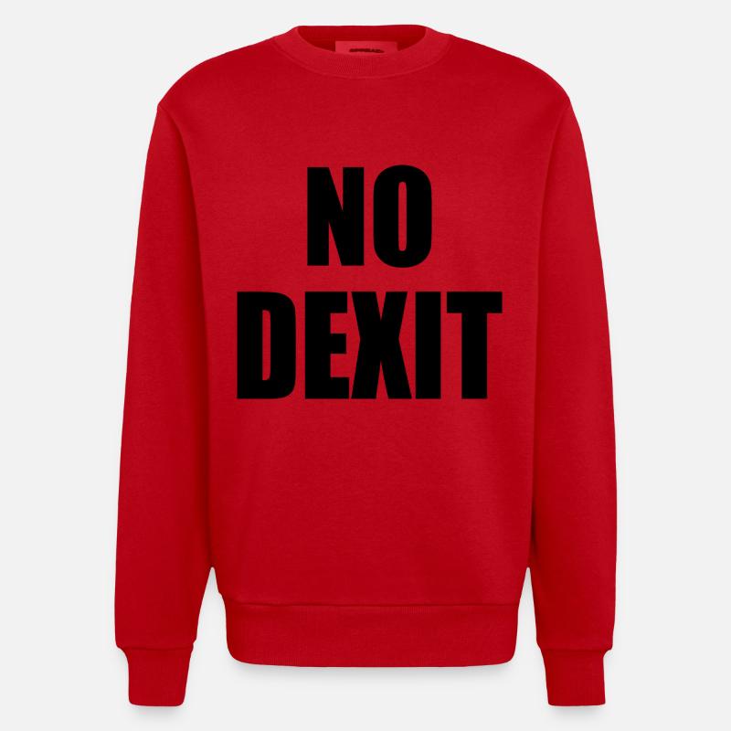 No dexit - Heavyweight Oversized Organic Crew Neck Made in EU - red
