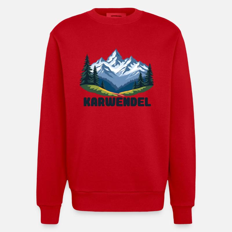 Karwendel - Sweat bio épais oversize fabriqué en UE - rouge