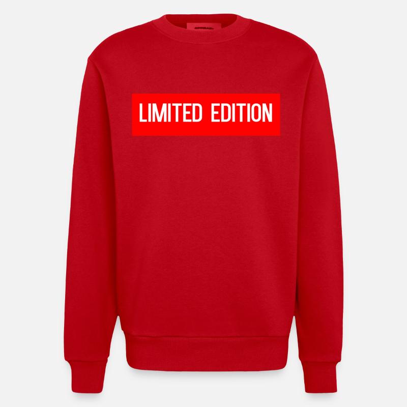 Limitierte Auflage - Heavyweight Oversized Organic Crew Neck Made in EU - Rot