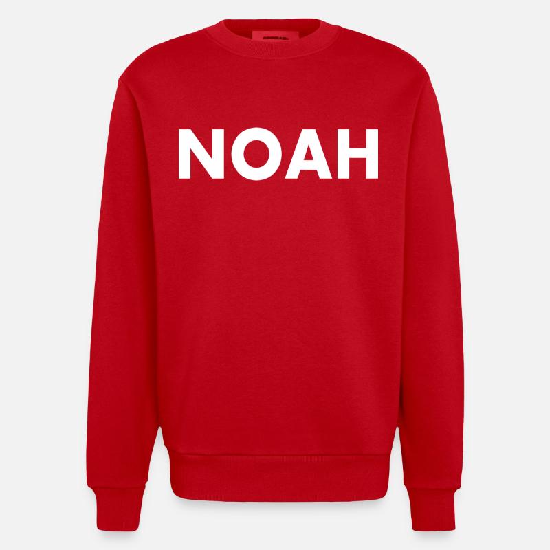 Noah - Heavyweight Oversized Organic Crew Neck Made in EU - red