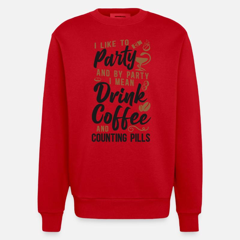 Pharmacy Tech Technician - Heavyweight Oversized Organic Crew Neck Made in EU - Rot