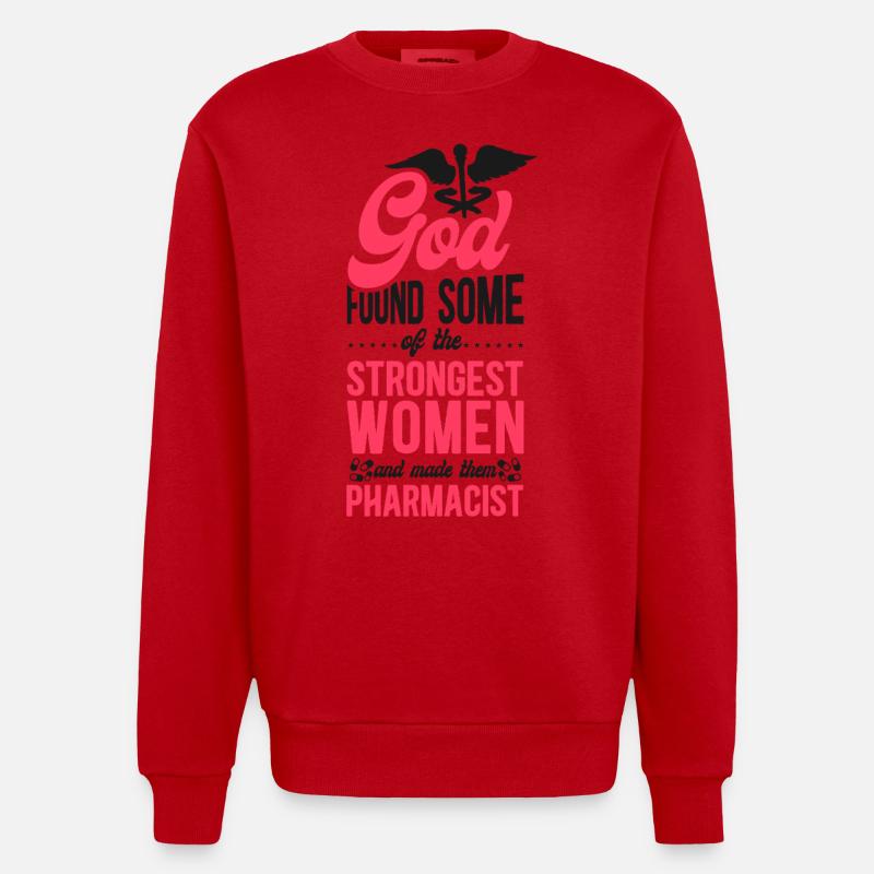 Pharmacy Tech Technician - Heavyweight Oversized Organic Crew Neck Made in EU - Rot