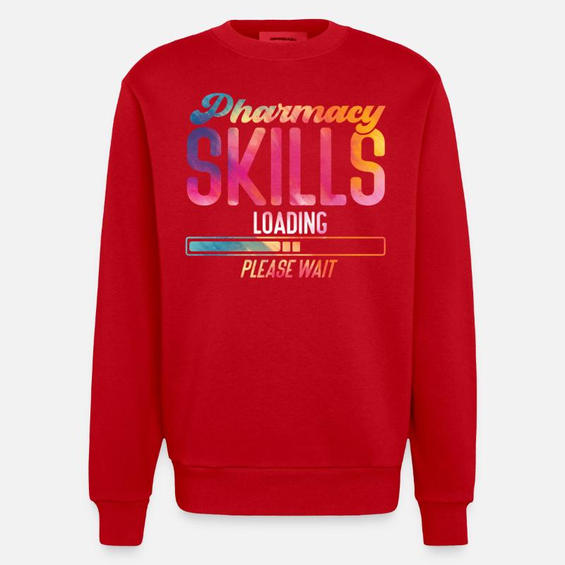Pharmacy Tech Technician - Heavyweight Oversized Organic Crew Neck Made in EU - Rot
