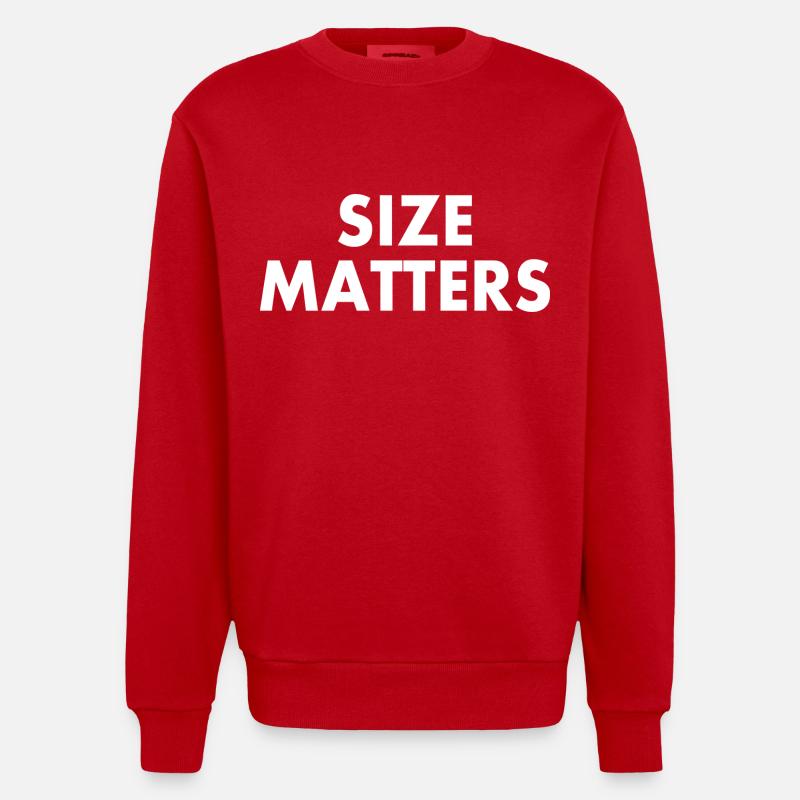 Size matters - Sweat bio épais oversize fabriqué en UE - rouge