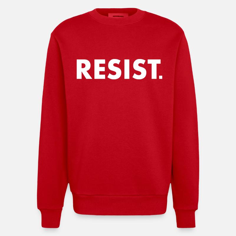 Resist - Sweat bio épais oversize fabriqué en UE - rouge
