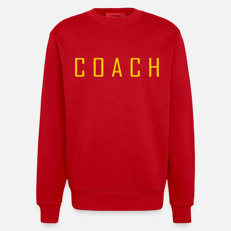 Coach - Sweat bio épais oversize fabriqué en UE - rouge