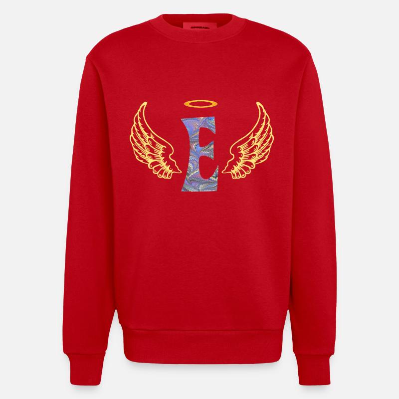 Ange E E 45 - Sweat bio épais oversize fabriqué en UE - rouge