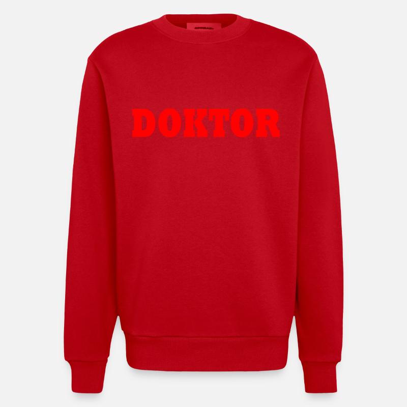 Dockor - Sweat bio épais oversize fabriqué en UE - rouge