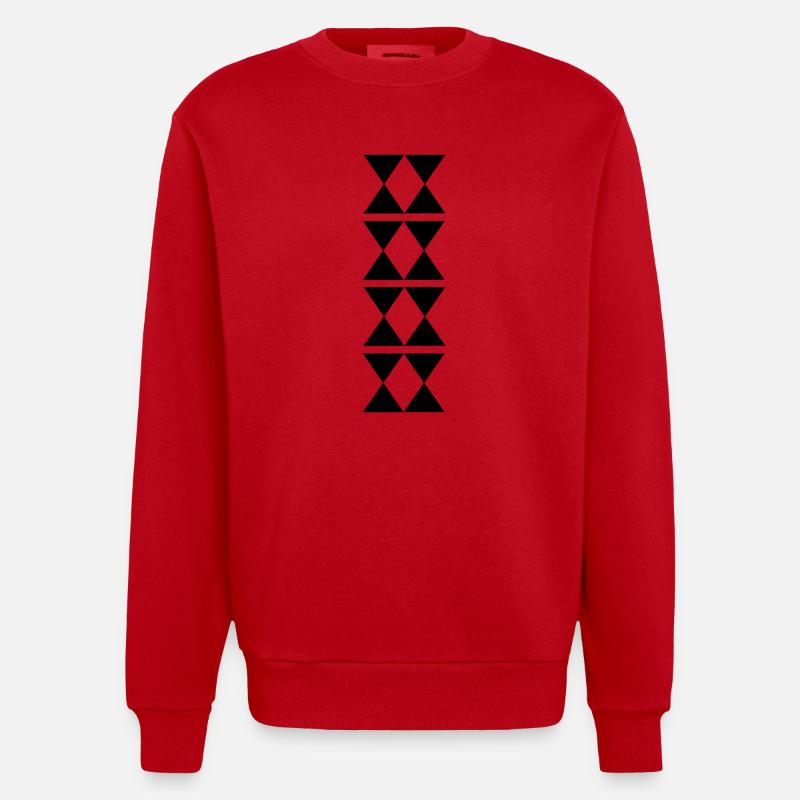 Dernière mode - Sweat bio épais oversize fabriqué en UE - rouge