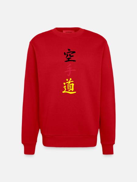 karate germany - Heavyweight Oversized Organic Crew Neck Made in EU - Rot