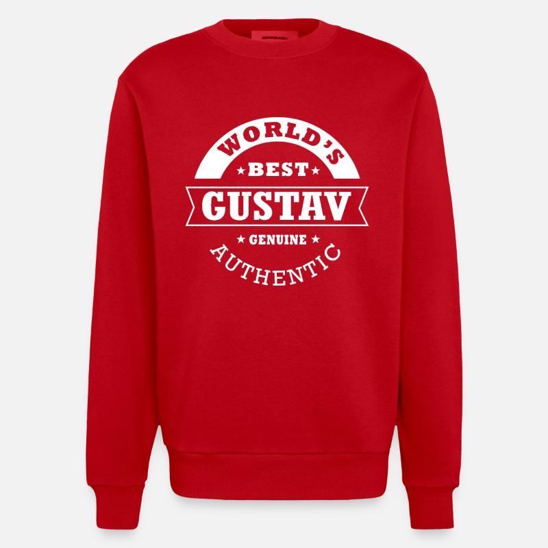 Gustav gustav - Sweat bio épais oversize fabriqué en UE - rouge