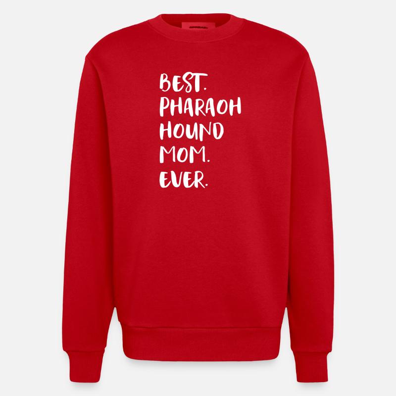 Pharaon Chien Pharaonenhund - Sweat bio épais oversize fabriqué en UE - rouge
