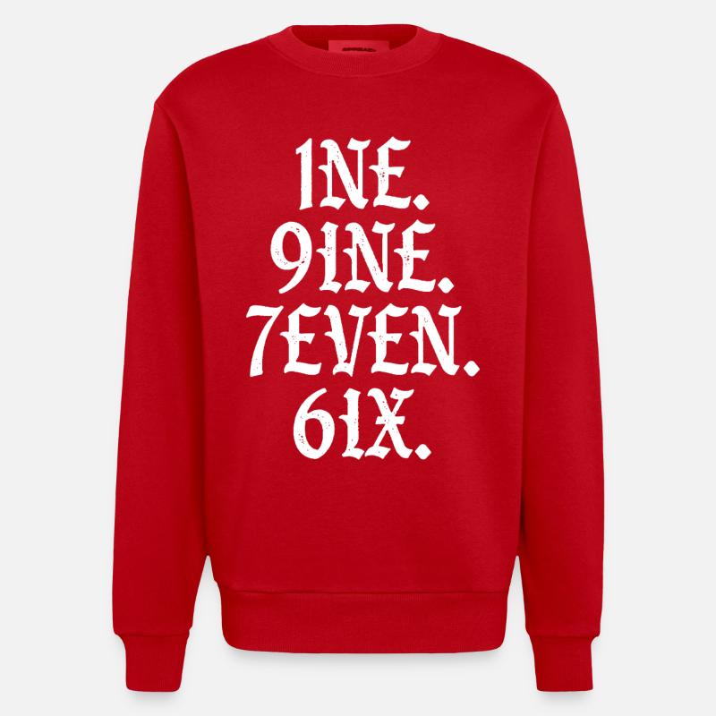 Millésime 1976 - Sweat bio épais oversize fabriqué en UE - rouge