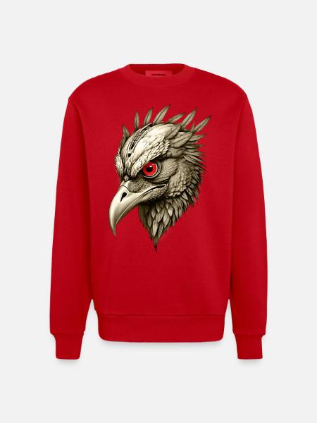 The Bird - Heavyweight Oversized Organic Crew Neck Made in EU - red