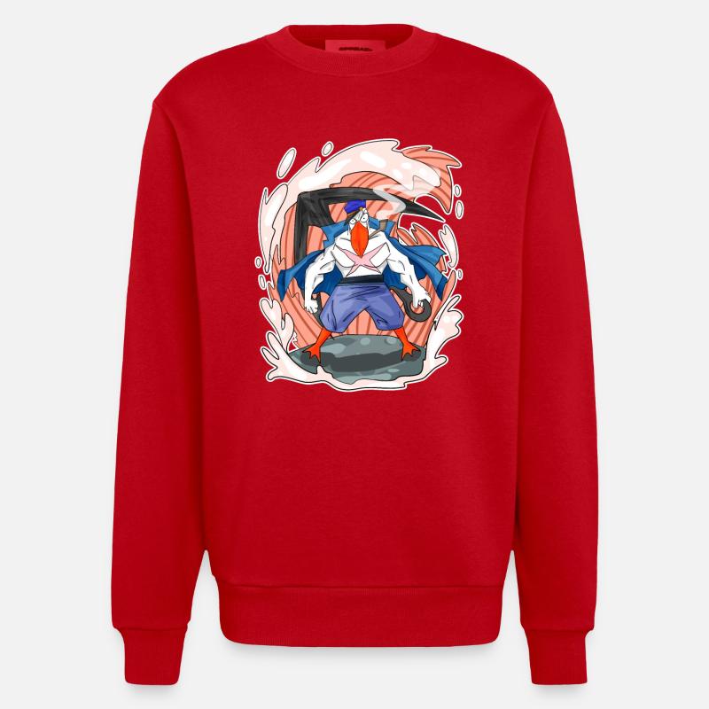 Möwe - Heavyweight Oversized Organic Crew Neck Made in EU - Rot