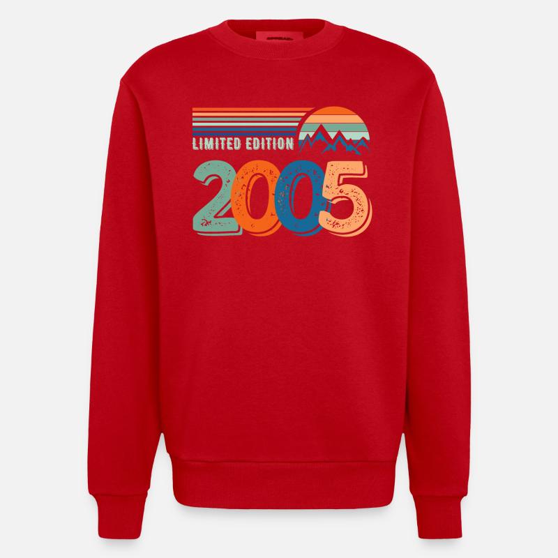 Limited edition 2005 - Sweat bio épais oversize fabriqué en UE - rouge