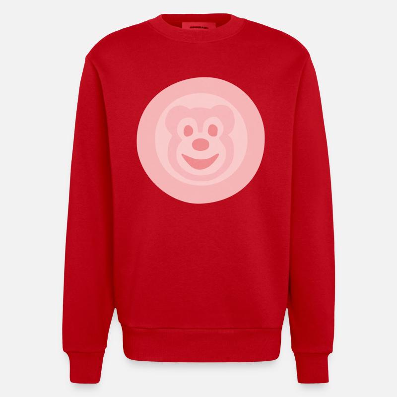 Bärchenwurst - Sweat bio épais oversize fabriqué en UE - rouge