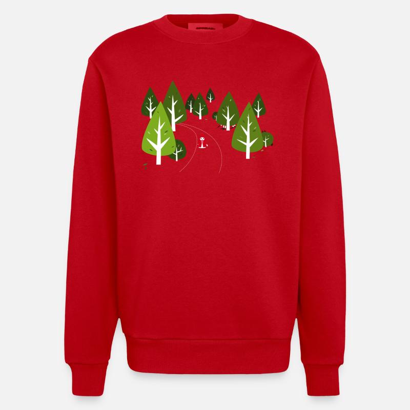 Rotkäppchen - Sweat bio épais oversize fabriqué en UE - rouge