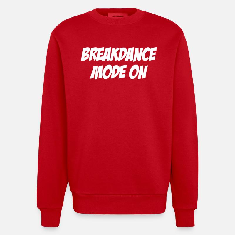Mode breakdance activé - Sweat bio épais oversize fabriqué en UE - rouge