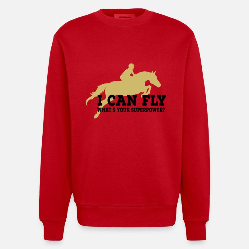 Springpferd - Sweat bio épais oversize fabriqué en UE - rouge