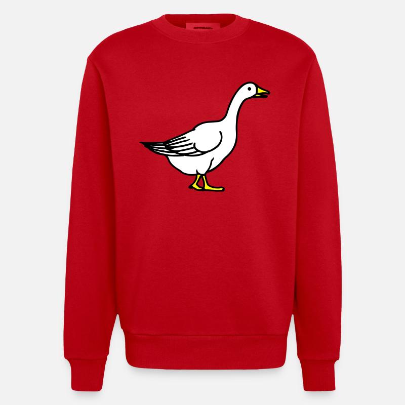 goose - Sweat bio épais oversize fabriqué en UE - rouge