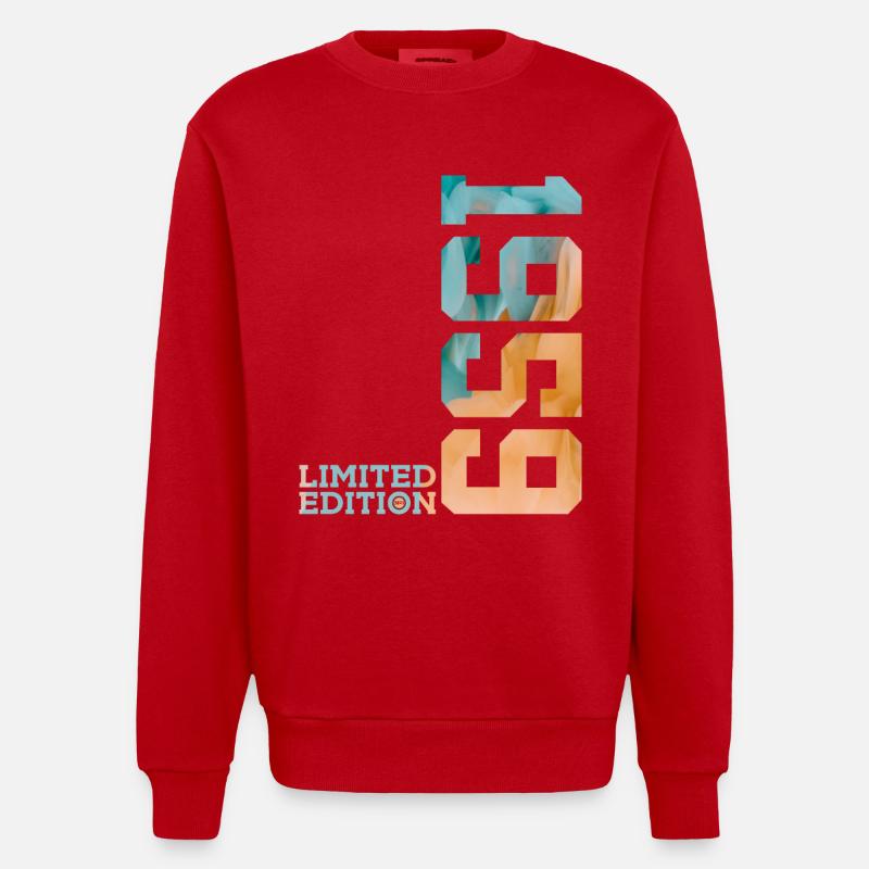 67E ANNIVERSAIRE ÉDITION LIMITÉE 1959 - Sweat bio épais oversize fabriqué en UE - rouge