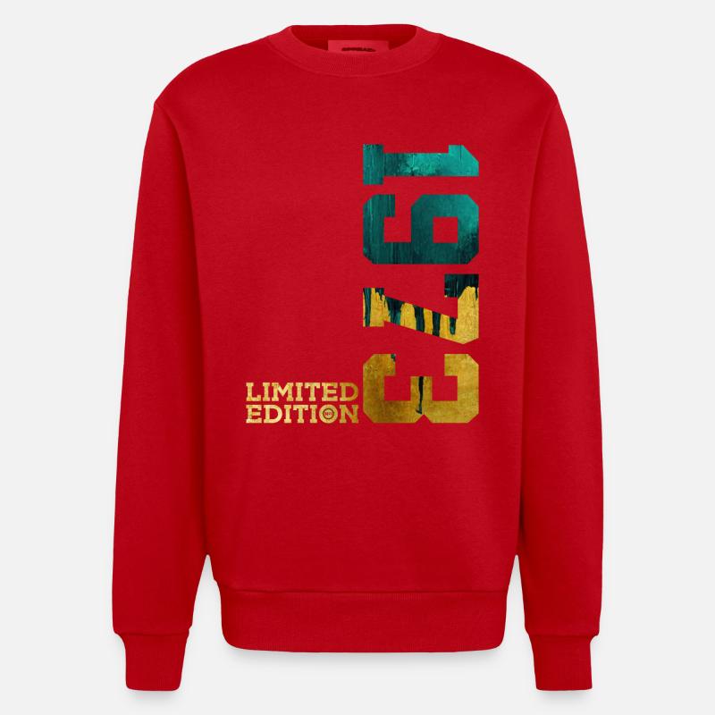 53E ANNIVERSAIRE ÉDITION LIMITÉE 1973 - Sweat bio épais oversize fabriqué en UE - rouge