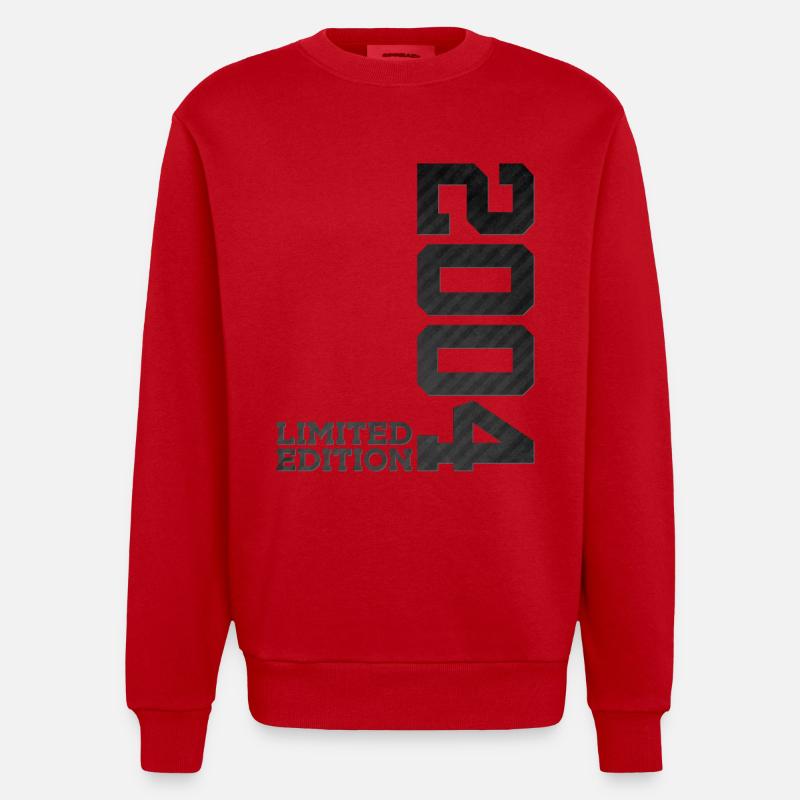 22E ANNIVERSAIRE ÉDITION LIMITÉE 2004 - Sweat bio épais oversize fabriqué en UE - rouge