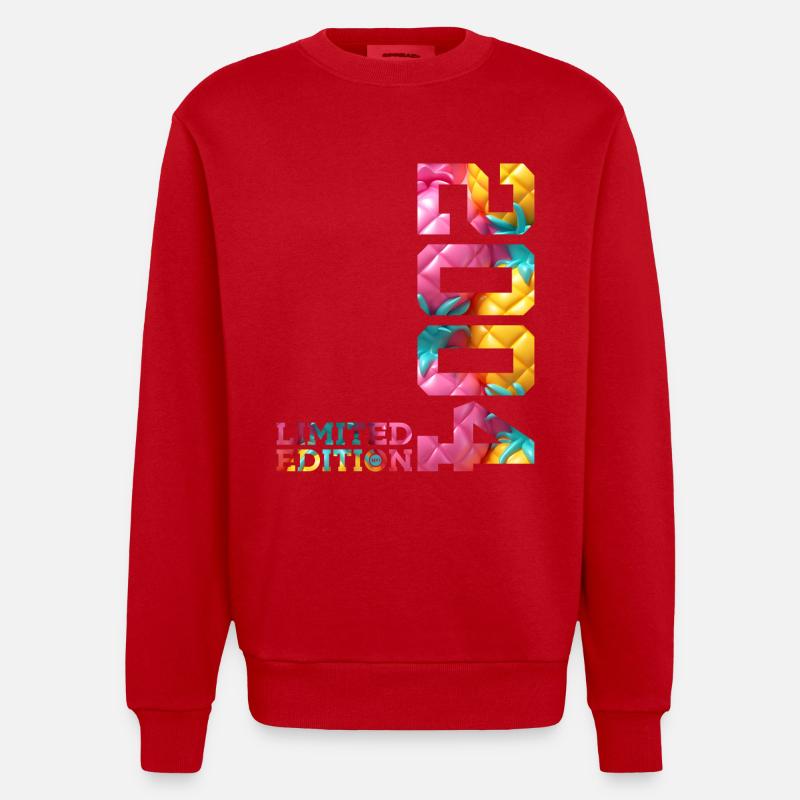 22E ANNIVERSAIRE ÉDITION LIMITÉE 2004 - Sweat bio épais oversize fabriqué en UE - rouge