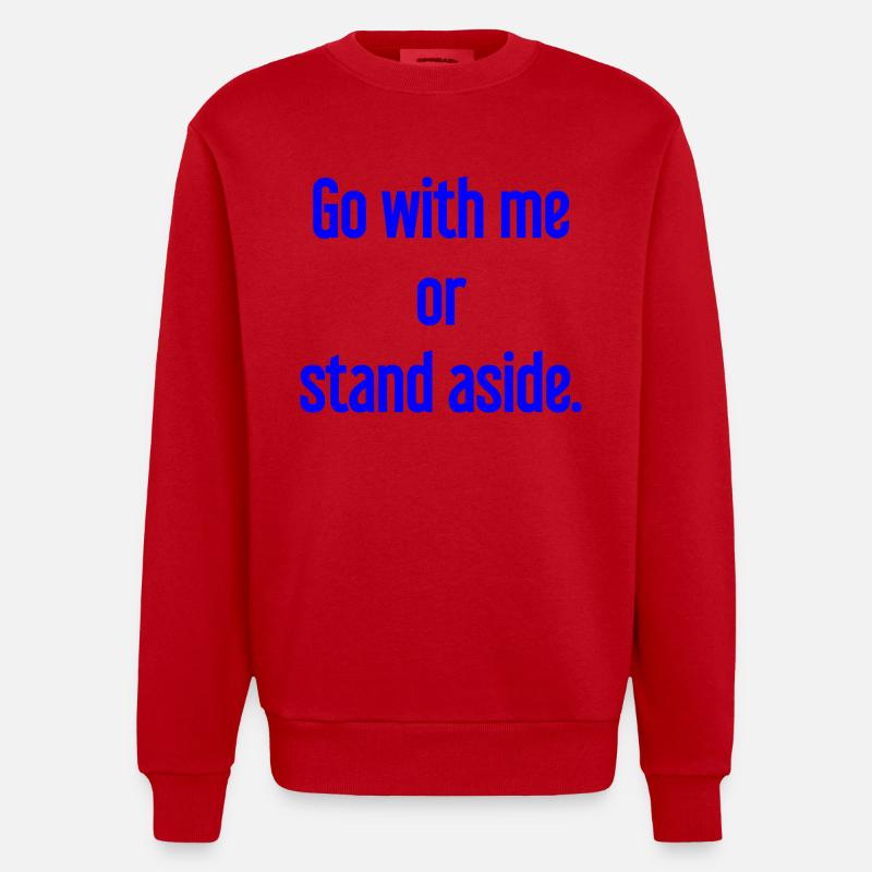 Geh mit oder beiseite - Heavyweight Oversized Organic Crew Neck Made in EU - Rot