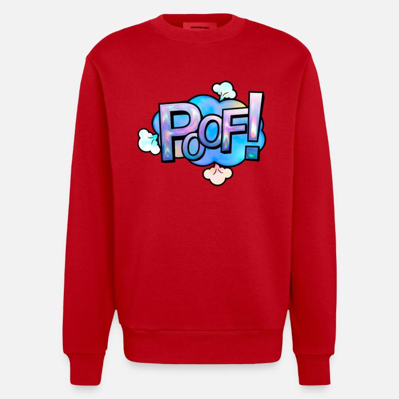 Homo - Heavyweight Oversized Organic Crew Neck Made in EU - Rot