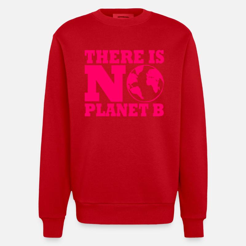 There is no planet B - Sweat bio épais oversize fabriqué en UE - rouge