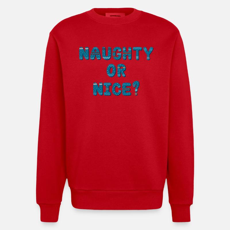 Frech oder nett? - Heavyweight Oversized Organic Crew Neck Made in EU - Rot