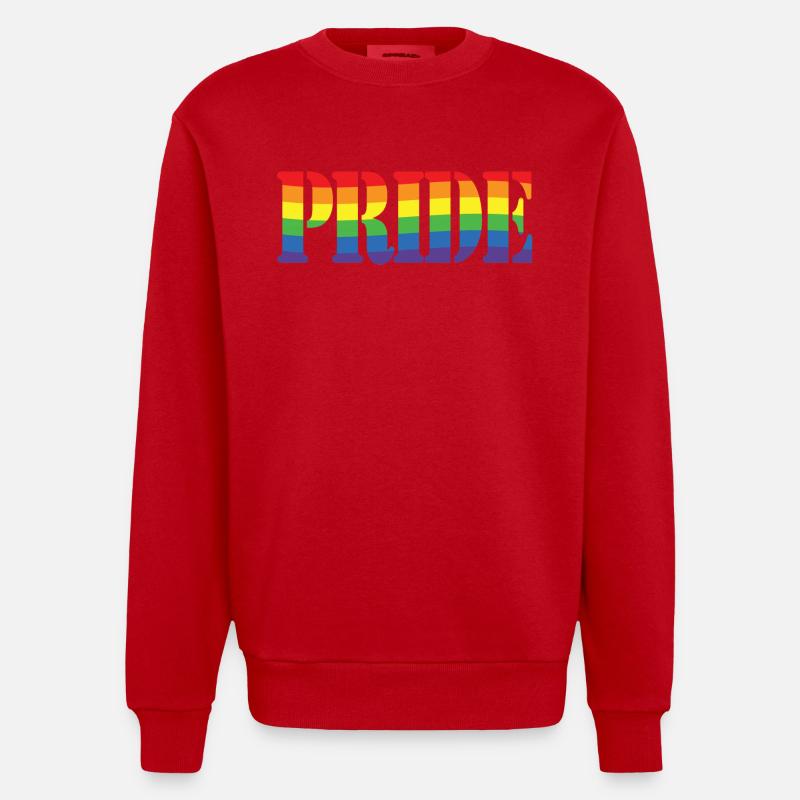 Fierté d'arc - Sweat bio épais oversize fabriqué en UE - rouge